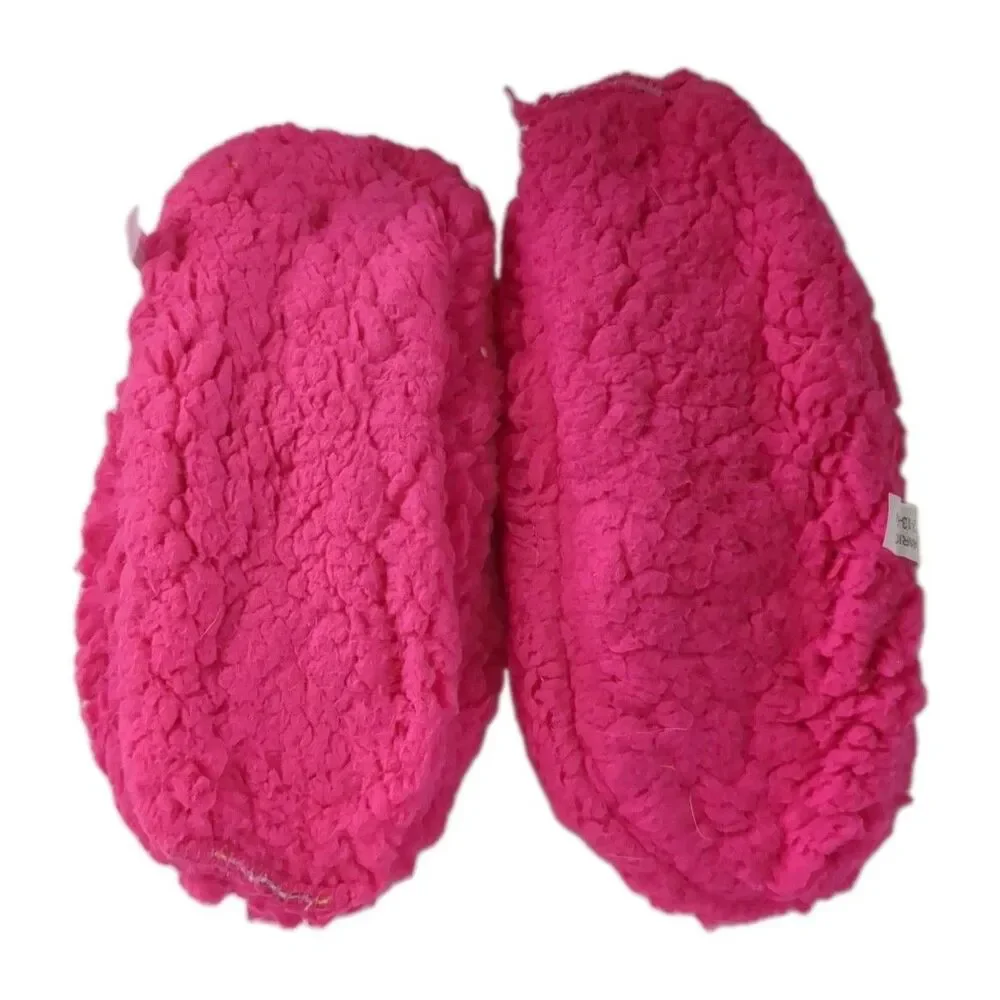 Hello Kitty Toddler Fuzzy Babba Slipper Socks Size 13 Grip Bottom Shoes Pink